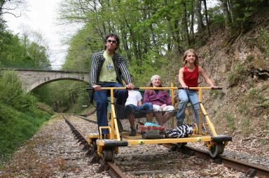 Velorail de l Espace Hermeline Sports terrestres BussiA re Galant Haute Vienne Correze Visite